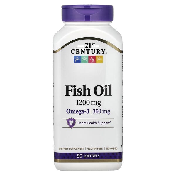 21st Century Fish Oil, 1,200 mg, 90 Softgels
