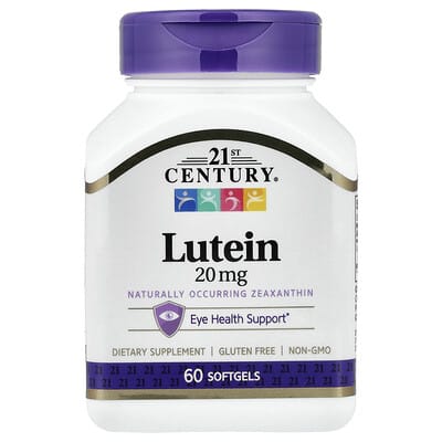 21st Century, Lutein, 20 mg, 60 Softgels