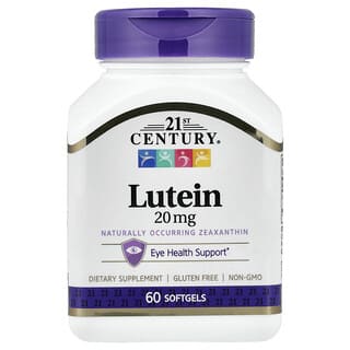 21st Century, лютеин, 20 мг, 60 капсул