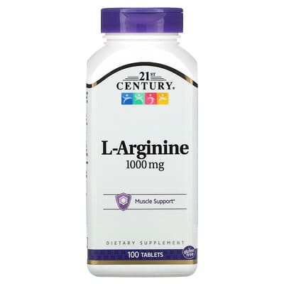 21st Century, L-Arginine, 1000 mg, 100 Tablets