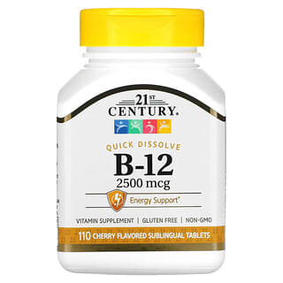 21st Century, 維生素 B12 營養片，2500 微克，110 片