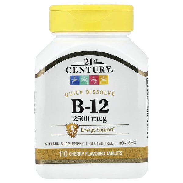 21st Century, Vitamin B-12, Cherry, 2,500 mcg, 110 Tablets