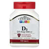 21st Century, Vitamine D3, 125 µg (5000 UI), 110 comprimés