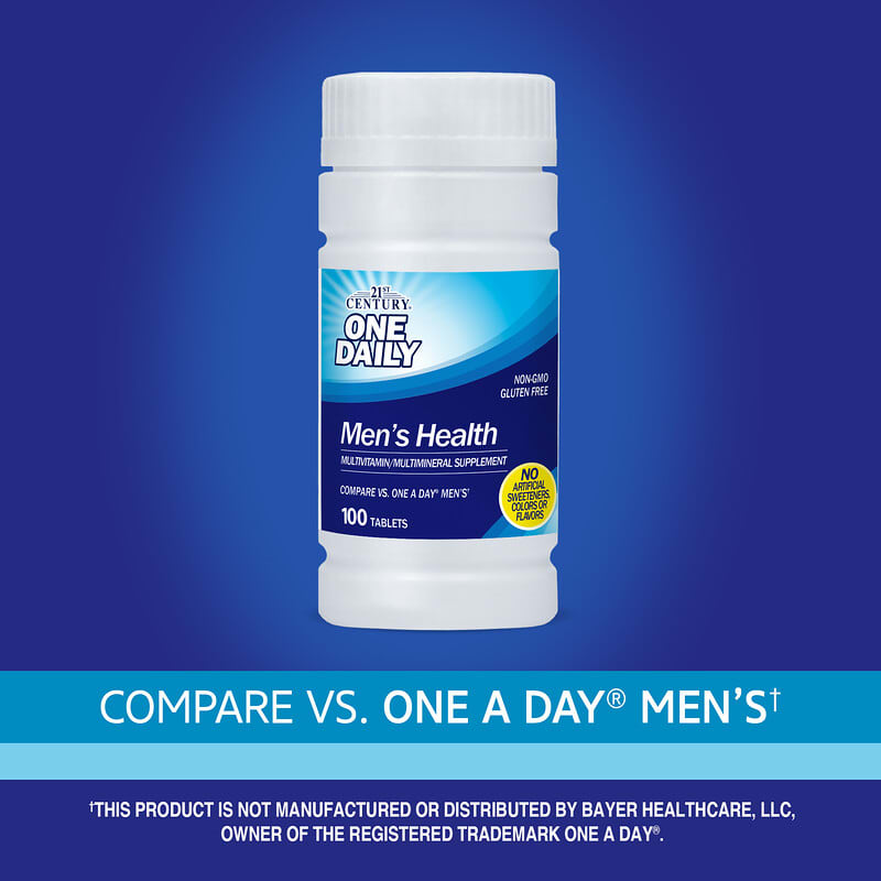 21st Century, One Daily, для мужского здоровья, 100 таблеток