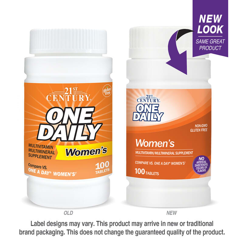 21st Century, Suplemento de una ingesta diaria, Mujeres, 100 comprimidos