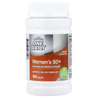 21st Century, One Daily, Mujeres mayores de 50 años, Multivitamínico y multimineral, 100 comprimidos