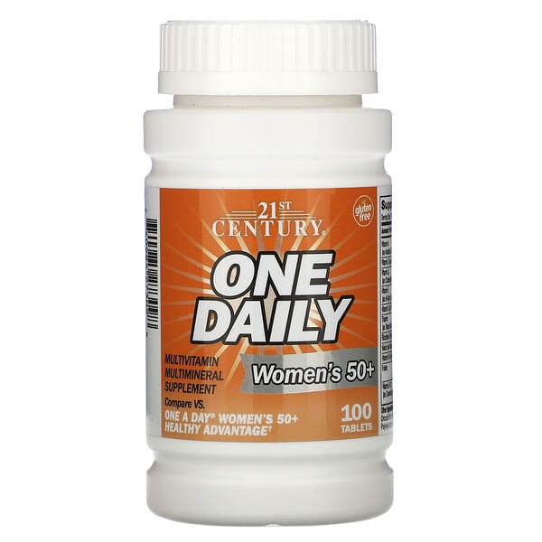 One Daily, Women's 50+, Multivitamin Multimineral, 100 Tablets
