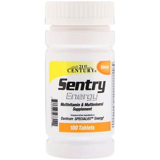 21st Century, Sentry Energy, Multivitamin/Multimineral Supplement, 100 Tablets