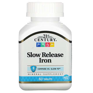 21st Century, Slow Release Iron, 60 Tablets