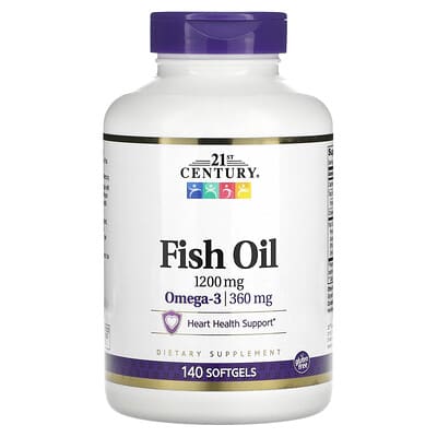 21st Century, Fish Oil, 1,200 mg, 140 Softgels