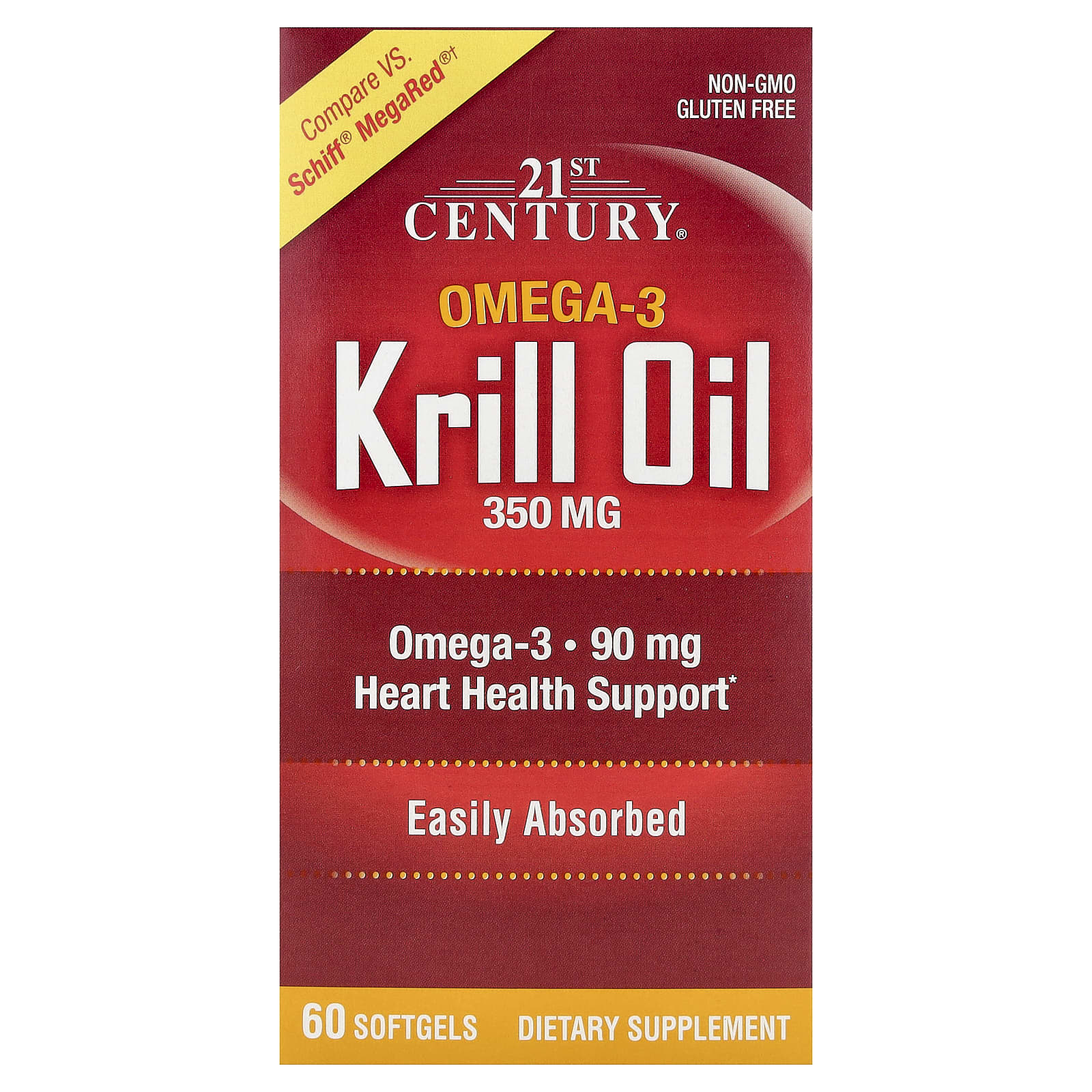 21st Century Krill Oil – 60 capsules molles de 21st Century