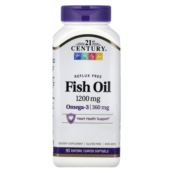 Fish Oil, 1,200 mg, 90 Enteric Coated Softgels