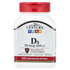 21st Century, Vitamin D3, 50 mcg (2.000 IU), 250 Weichkapseln