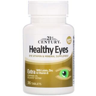 21st Century, Ojos saludables, Extra, 36 comprimidos