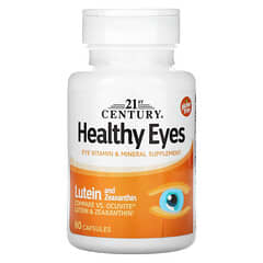21st Century, Ojos saludables, Luteína y zeaxantina, 60 cápsulas