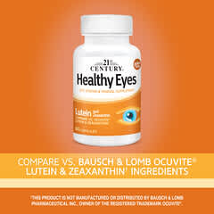 21st Century, средство для здоровья глаз, лютеин и зеаксантин, 60 капсул