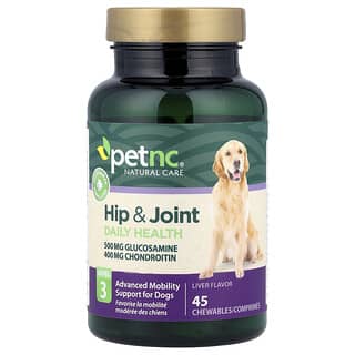 petnc NATURAL CARE, Hip & Joint, Level 3, Liver, 45 Chewables