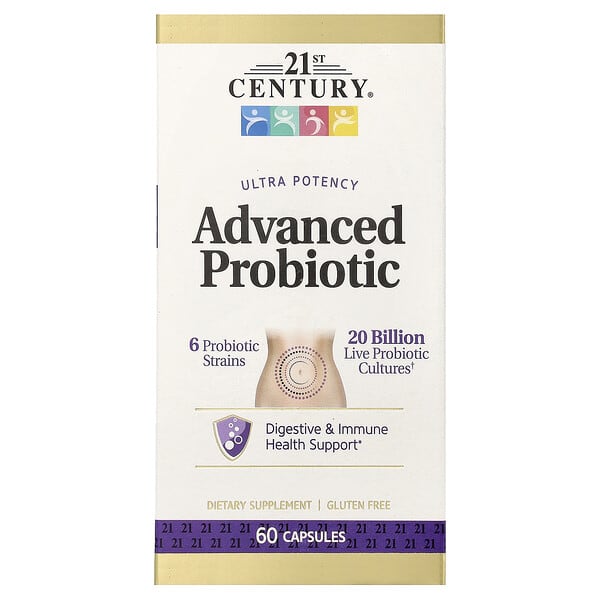 21st Century, Probiotic avansat ultra potent, 60 de capsule
