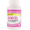 600+D3, Calcium Supplement, 200 Tablets