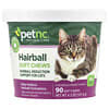 petnc NATURAL CARE, м’які жувальні таблетки для захисту від утворення грудок шерсті, для всіх кішок, зі смаком курки та сиру, 90 шт.