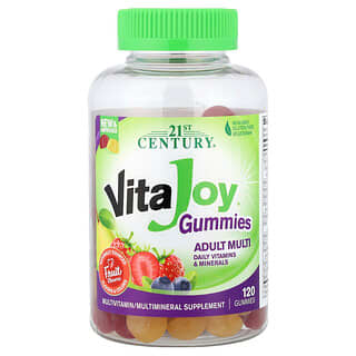 21st Century, VitaJoy® Adult Multi Gummies, Multivitamin-Fruchtgummis für Erwachsene, Fruchtgeschmack, 120 Fruchtgummis
