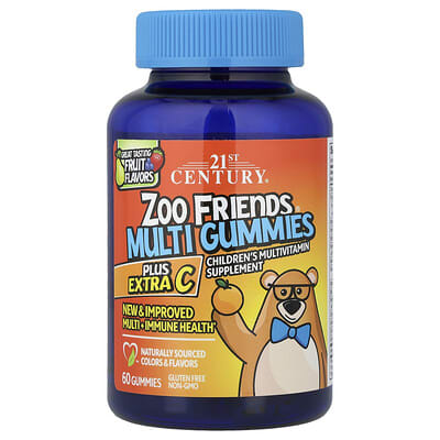 21st Century Zoo Friends Multi Gummies Plus Extra C 60 Gummies