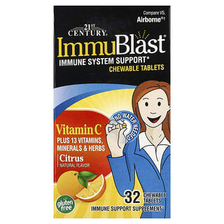21st Century, ImmuBlast，维生素 C，柑橘味，32 片咀嚼片