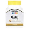 21st Century, Biotina, 10.000 mcg, 120 Comprimidos