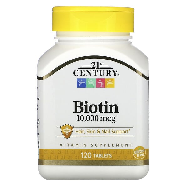 21st Century, Biotin, 10.000 mcg, 120 Tabletten