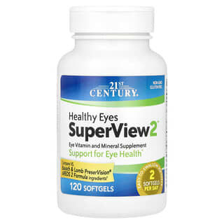 21st Century, Healthy Eyes SuperView2™, 120 capsules à enveloppe molle