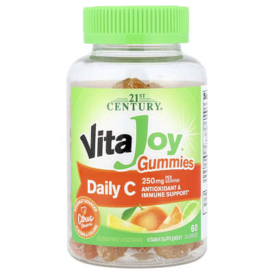 21st Century, VitaJoy® Daily C Gummies, Citrus, 60 Gummies (125 mg per Gummy)