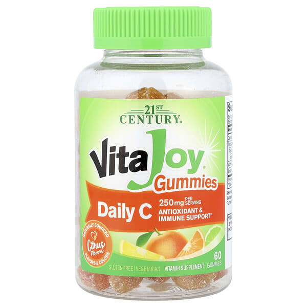 21st Century, VitaJoy® 데일리 C 구미젤리, 감귤류 맛, 구미젤리 60개(구미젤리 1개당 125mg)