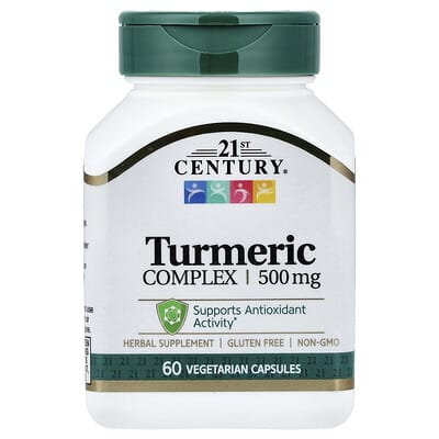 21st Century, Turmeric Complex, 500 mg, 60 Vegetarian Capsules
