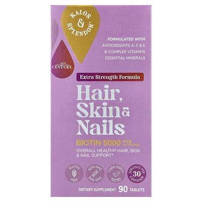 21st Century, Hair, Skin & Nails, 90 Tablets