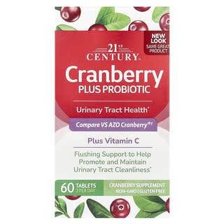 21st Century, Cranberry Plus Probiotic, 60 Tablets