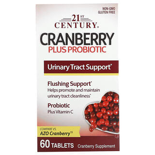21st Century, Cranberry Plus Probiotic, Cranberry und Probiotika , 60 Tabletten