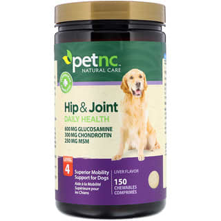 petnc NATURAL CARE, Hip & Joint Daily Health, Level 4, Liver, 150 Chewables