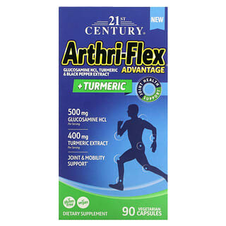 21st Century, Arthri-Flex Advantage+ 姜黄，90 粒素食胶囊