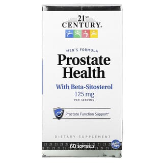 21st Century, Salud de la próstata con beta-sitosterol, 125 mg, 60 cápsulas blandas