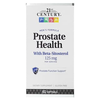 21st Century, Santé de la prostate, Bêta-sitostérol, 125 mg, 60 capsules à enveloppe molle
