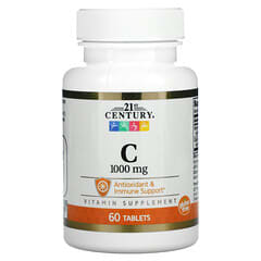 21st Century, Vitamina C, 1000 mg, 60 comprimidos