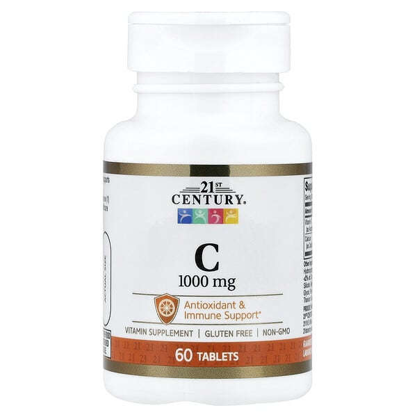 21st Century, 비타민C, 1,000mg, 60정