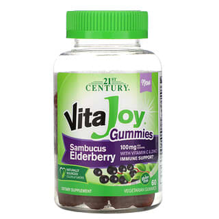 21st Century, VitaJoy Gummies, Sambucus Elderberry, 60 Vegetarian Gummies