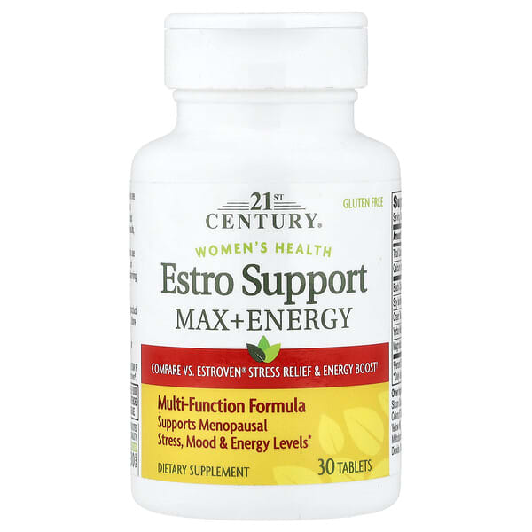 21 سينتري‏, صحة المرأة ، Estro Support Max + Energy ، 30 قرصًا