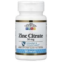 Zinc Citrate, 50 mg, 60 Tablets