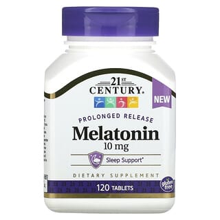 21st Century, Melatonina, Liberación prolongada, 10 mg, 120 comprimidos 