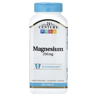 21st Century, Magneziu, 250 mg, 250 tablete