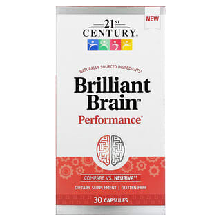 21st Century, Brilliant Brain Performance, 30 cápsulas
