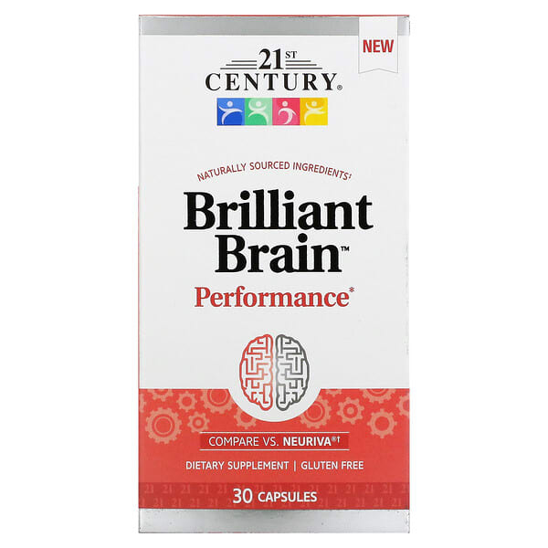 21st Century, Brilliant Brain Performance，30 粒胶囊