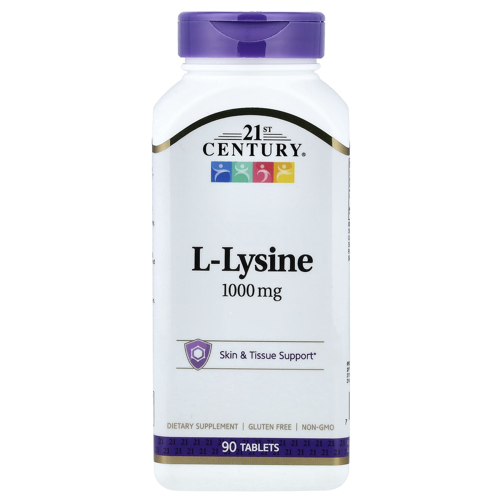 21st Century, L-Lizin, 1.000 mg, 90 Tablet